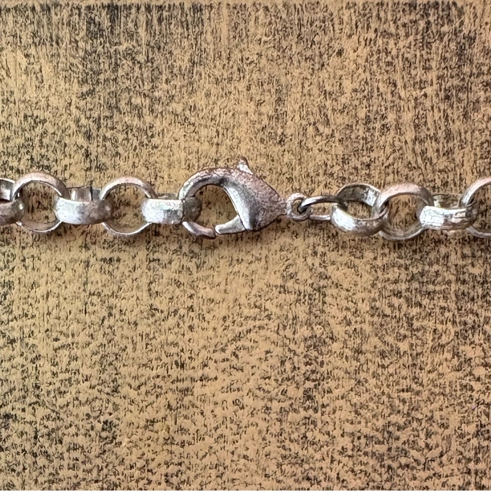 Chunky Silver Chain Necklace - Picture 5 of 8